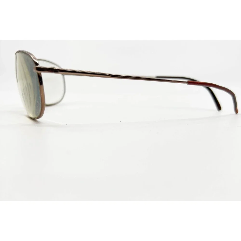 Flexon 600 Eyeglasses Mens Shiny Brown Oval Full Rim 52-18-140